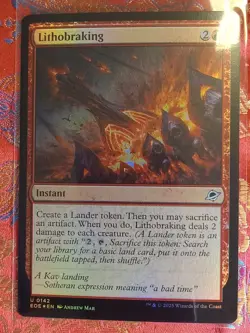 FOIL Lithobraking Edge of Eternities MAgic The Gathering MTG CCG Card - Image 1