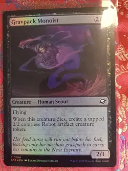 FOIL Gravpack Monoist MAgic The Gathering Edge of Eternities MTG game Card ccg - Image 1