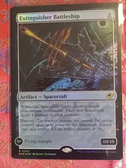 FOIL Extinguisher Battleship Edge of Eternities MAgic The Gathering MTG CCG Card - Image 1
