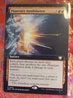 EXTENDED Planetary Annihilation Edge of Eternities MAgic The Gathering MTG - Image 1