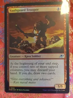 FOIL Vaultguard Trooper Edge of Eternities MAgic The Gathering MTG CCG Card - Image 1