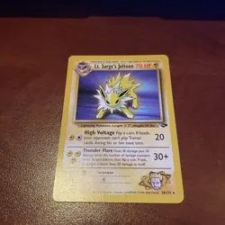 Lt. Surge's Jolteon 28/132 Gym Challenge Regular NM Pokemon - Image 1