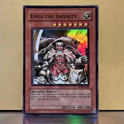 YuGiOh • Emes the Infinity • DBT-EN001 • Unlimited Holo Super Rare • NM - Image 1