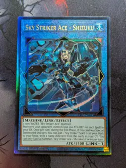 Sky Striker Ace Shizuku 1st Edition Prismatic Ultimate Rare RA03-EN043 Yugioh - Image 1