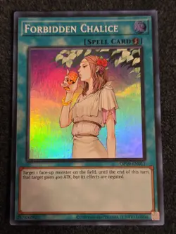 Yugioh Forbidden Chalice OP19-EN011 Super Rare NM - Image 1