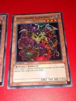 Yugioh! Evilswarm Azzathoth (HA07-EN050) Super 1st Ed X3 Playset - Image 2