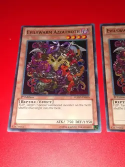 Yugioh! Evilswarm Azzathoth (HA07-EN050) Super 1st Ed X3 Playset - Image 4