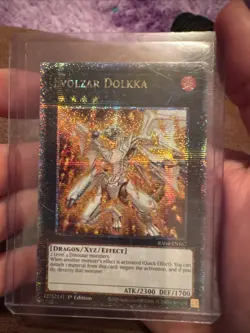 Yugioh! 1x Evolzar Dolkka RA04-EN167 Quarter Century Secret Rare 1st Ed NM - Image 1