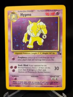Hypno - 8/62 - Fossil Holo - NM - Pokemon - Read Desc. - Image 1