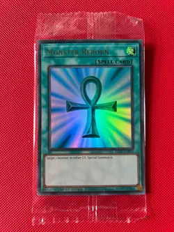 Monster Reborn Limited Edition LART-EN074 Sealed Lost Art Yugioh Trading Card - Image 1