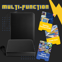 4 Pocket Trading Card Binder Parent (4 Pocket 400 Cards Solid Black) - Image 5