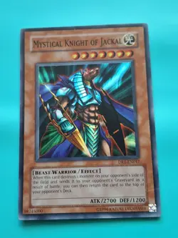 Yugioh - Mystical Space Knight Of Jackal Super Rare DR1-RN017 MP - Image 1