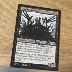 Spectral Snatcher, ALTERED Hand-Painted MTG Card. 1 of 1 signed painting by AXI - Image 3