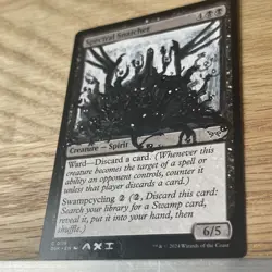 Spectral Snatcher, ALTERED Hand-Painted MTG Card. 1 of 1 signed painting by AXI - Image 4