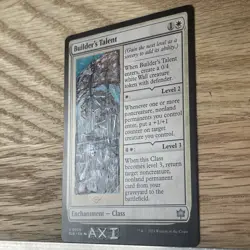 Builder’s Talent, ALTERED Hand-Painted MTG Card. 1 of 1 signed painting by AXI - Image 5
