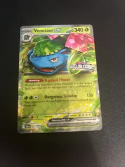 Venusaur EX 001/142 Stellar Crown Double Rare Holo Card Near Mint STAMPED! - Image 1