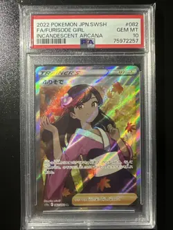 Furisode Girl PSA 10 Incandescent Arcana 082/068 Japanese Pokemon Card Gem Mint - Image 1