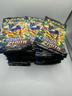 36 Sealed Crown Zenith Pokemon Booster Card Packs Box GiratinaU MewtwoU ArceusU - Image 1