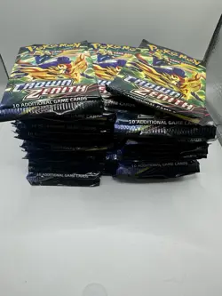 36 Sealed Crown Zenith Pokemon Booster Card Packs Box GiratinaU MewtwoU ArceusU - Image 2