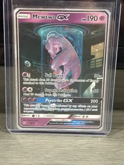 Pokemon TCG Mewtwo GX Holo Card Secret Shining 78/73 Shining Legends - Image 2