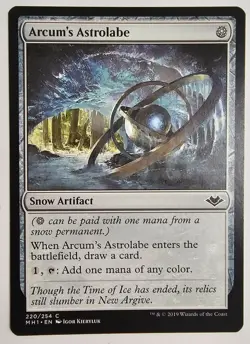MTG Magic The Gathering Arcums Astrolabe Snow Artifact Card White Modern Horison - Image 1