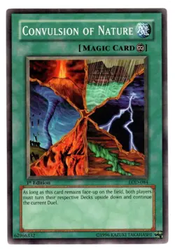 Yu-Gi-Oh! TCG 1st Edition Convulsion of Nature LOD-084 - Vintage YuGiOh Card - Image 1