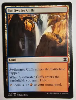MTG Swiftwater Cliffs Magic The Gathering Card Land Type 245/249 C EMA Deckmaste - Image 1