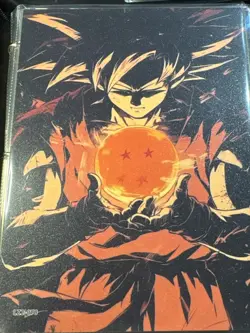 Dragon Ball Z Oversized Card Binder 16x Cards & Bonus Sketch Card Vegeta Goku🔥 - Image 2