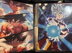 Dragon Ball Z Oversized Card Binder 16x Cards & Bonus Sketch Card Vegeta Goku🔥 - Image 3