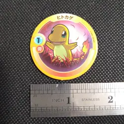 Charmander Pokemon Patchin Menko Card Nintendo Very Rare Japanese From Japan - Image 2