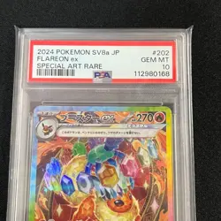PSA 10 Flareon & Sylreon ex 2024 Pokemon SV8a Special Art Rare Set Japanese Card - Image 4