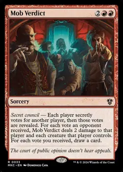 Mob Verdict - Commander: Murders at Karlov Manor MKC- MTG - NM - Magic - 33 - Image 1