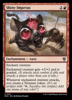 Shiny Impetus - Commander: Murders at Karlov Manor MKC- MTG - NM - Magic - 161 - Image 1