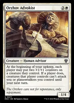 Orzhov Advokist - Commander: Murders at Karlov Manor MKC- MTG - NM - Magic - 77 - Image 1