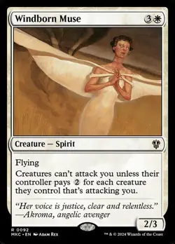 Windborn Muse - Commander: Murders at Karlov Manor MKC- MTG - NM - Magic - 92 - Image 1