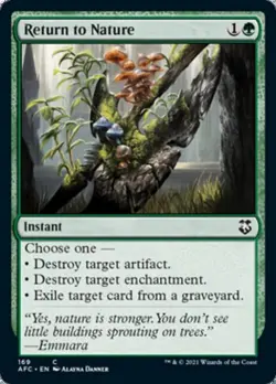 Return to Nature - Light Play MTG Commander 2021 Forgotten Realms - Image 1