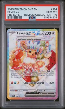 2025 POKEMON SVP PRISMATIC EVOLUTIONS SUPER-PREMIUM PROMO #174 EEVEE EX PSA 10 - Image 3