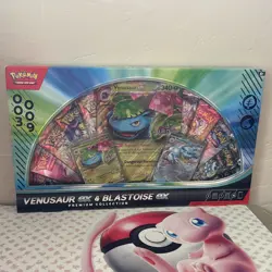 Pokemon TGC: Venusaur ex and Blastoise ex Premium Collection GameStop EX In Hand - Image 1