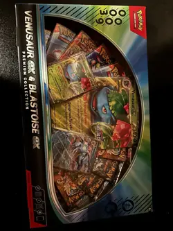 Pokemon TGC: Venusaur ex and Blastoise ex Premium Collection GameStop EX In Hand - Image 1