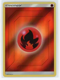 Pokemon TCG - Fire Energy - Hidden Fates - Holo - Image 1