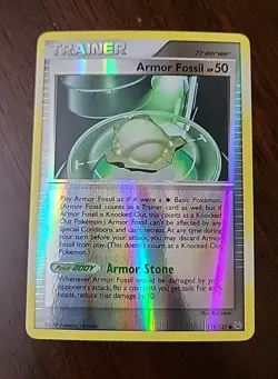 VLP! Armor Fossil HP50 119/127 Reverse Holo Platinum Base Pokemon 2009 - Image 1