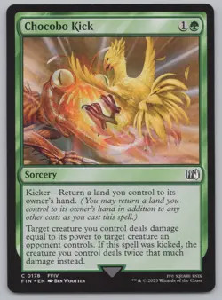 MTG Playset (4) - Final Fantasy - Chocobo Kick #178 -k479 - Image 2