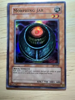 YUGIOH Super Rare Morphing Jar TP4-002 PLAYED - Image 1