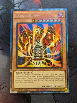 Lava Golem RA01-EN001 Prismatic Collector's Rare Yugioh 25th Anniv Rarity - Image 1