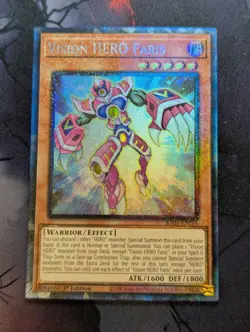 Yugioh Vision HERO Faris RA01 EN004 Collector's Rare 1st ED - Image 1