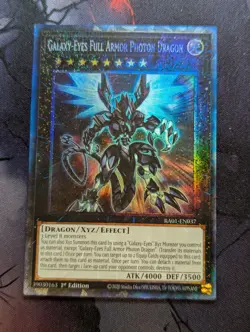 Galaxy-Eyes Full Armor Photon Dragon RA01-EN037 Collector's Rare 1st NM Yugioh - Image 1