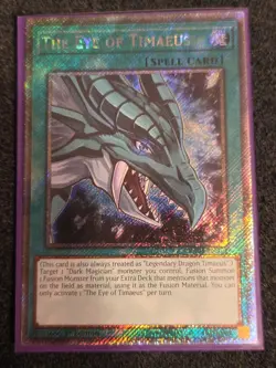 Yugioh! The Eye of Timaeus - RA04-EN192 - Platinum Secret Rare - 1st Edition Nea - Image 1