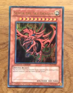 Slifer the Sky Dragon - LC01-EN002 Ultra Rare Yugioh. Free UK Postage - Image 1