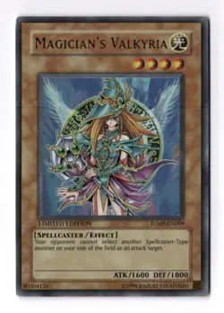 Magicians Valkyria JUMP-EN009 Promo Ultra Rare Holo Vintage YuGiOh Card LP- - Image 1