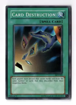 Card Destruction SDY-042 Unlimited Super Rare Holo Vintage YuGiOh Card NM - Image 1